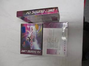 lot 26 image: 3- NIB- eDIO PCI SOUND CARD, MP3 POWER MAKER WIN RIP, MODEL SC1938 (ESS Solo-1)