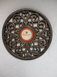lot 50 image: Budweiser Wall Sign-Shop Made-Nice start for a wall clock.