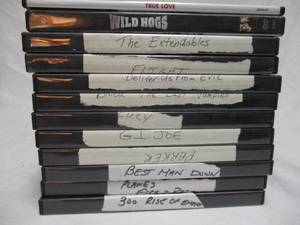 lot 42 image: 12-ASSORTED DVDS