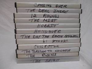 lot 43 image: 12-ASSORTED DVDS
