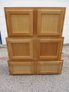 lot 93 image: 3-Double Door Wall Shelfs