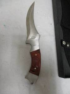 lot 164 image: COBALT- Full Tang, Fixed Blade Hunting Knife With Sheath, In Gift Box