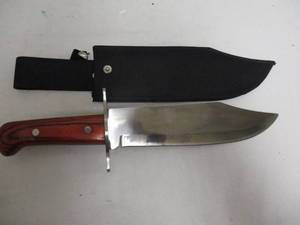 lot 165 image: COBALT- Full Tang, Fixed Blade Bowie Knife With Sheath
