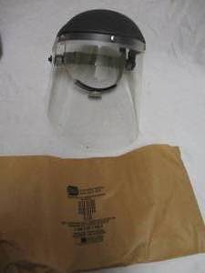lot 166 image: New-Old Stock-Fiber-Metal #4199 Face Shield With High Performance Crown Headgear,