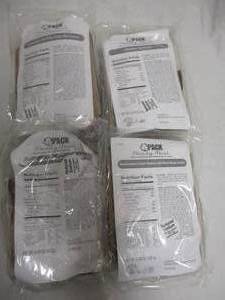 lot 113 image: A-Pack MRE  (Meals Ready to Eat) Ready meal packs, Self Heating Emergency Meals. 4-total