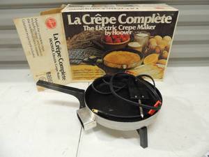 lot 217 image: La Crepe complete crepe maker like new in original box
