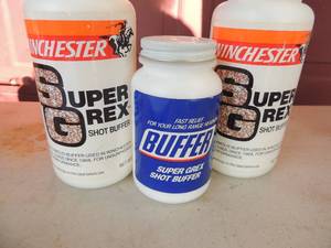 lot 153 image: Winchester Super Grex shot buffer 8 oz. x 2   4 oz. x 1