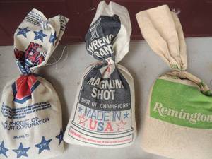 lot 299 image: Lead -  Remington 7.5 target grade 11 lbs.,  All American 7.5   8.5 lbs.,   Lawrence 8 shot 12 lbs.