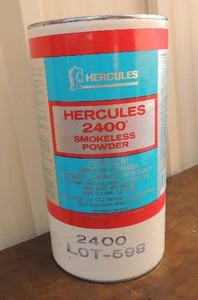 lot 164 image: Hercules 2400 smokeless powder 3 lbs. 8 oz.