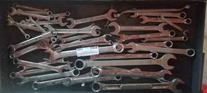 lot 100 image: ASSORTED WRENCHES AS SHOWN.