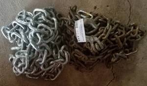 lot 111 image: TWO TOWING CHAINS AS SHOWN. YOU ARE BIDDING BY THE PIECE