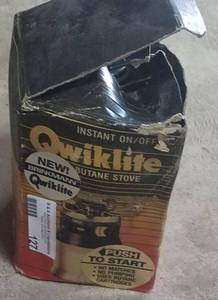 lot 127 image: QWIKLITE BUTANE STOVE AS SHOWN