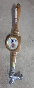 lot 128 image: VINTAGE MILLER LITE BEER TAP AS SHOWN.