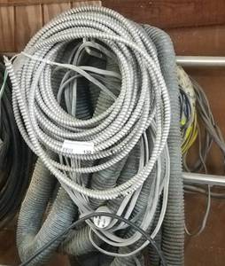 lot 132 image: LOT OF ASSORTED CORDS, WIRES AND MORE AS SHOWN.