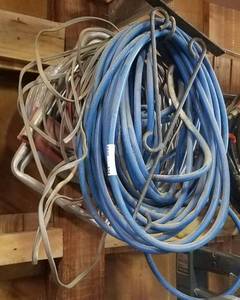 lot 134 image: LOT OF ASSORTED WIRES AND HOSES AS SHOWN.