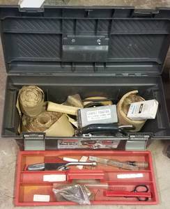 lot 152 image: LOT OF CARPET TOOLS AND RELATED AS SHOWN.
