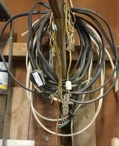lot 162 image: LOT OF CORDS, WIRES AND MORE AS SHOWN.