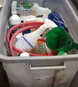 lot 205 image: LOT OF STEAM CLEANING PRODUCTS AND MORE AS SHOWN.