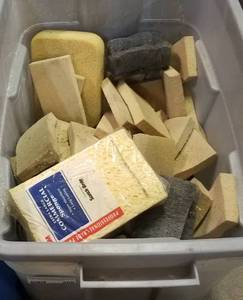 lot 208 image: LOT OF SPONGES AND SUCH AS SHOWN.