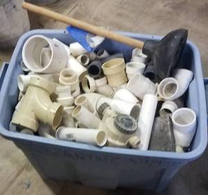 lot 210 image: LARGE LOT OF PLUMBING PVC AS SHOWN.