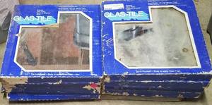 lot 216 image: 8 BOXES OF GLASSMIRROR TILES AS SHOWN. YOU ARE BIDDING BY THE BOX.