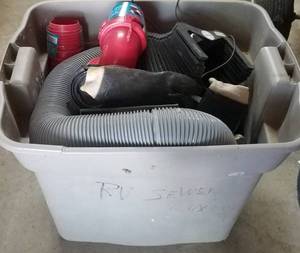lot 227 image: LOT OF RVTRAILER SEWER ACCESSORIES AS SHOWN.