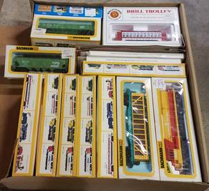 lot 241 image: VINTAGE BACHMANN TRAIN SET AS SHOWN.