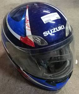 lot 261 image: SUZUKI MOTORCYCLE HELMET AS SHOWN.