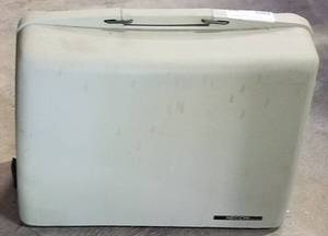 lot 265 image: VINTAGE NECCHI LYDIA 3 SEWING MACHINE WITH STORAGE CASE AND MANUAL AS SHOWN. MUST SEE