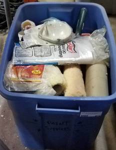 lot 272 image: LOT OF PAINTING SUPPLIES AND MORE AS SHOWN.