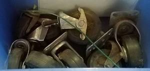 lot 273 image: LOT OF CASTERS AS SHOWN.