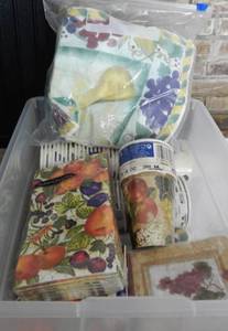 lot 576 image: BOX LOT OF PAPER GOODS AS SHOWN.