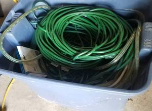 lot 310 image: LOT OF EXTENSION CORDS AND ROPE LIGHTS AS SHOWN