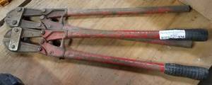 lot 326 image: LOCK CUTTERS AS SHOWN. YOU ARE BIDDING BY THE PIECE