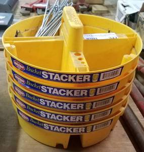 lot 327 image: LOT OF BUCKET STACKERS AS SHOWN