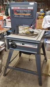 lot 338 image: CRAFTSMAN 12 TWO SPEED BAND SAW AS SHOWN.