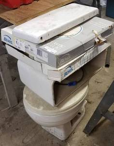 lot 339 image: TOILET AND ACCESSORIES AS SHOWN.