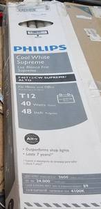 lot 349 image: PHILIPS T12 40 WATTS LIGHT BULBS AS SHOWN.