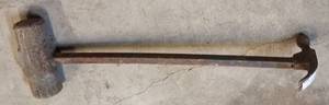 lot 356 image: SHOP MADE HAMMERSLEDGE HAMMER TOOL AS SHOWN.