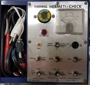 lot 358 image: THERMAL HERMETI-CHECK MODEL #2000A AS SHOWN.