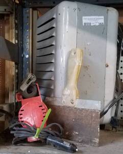 lot 360 image: LOT OF AIRPUMP, SPACE HEATER AND MORE AS SHOWN.