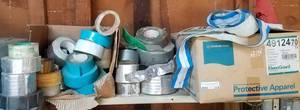 lot 374 image: LOT OF ASSORTED TAPES AS SHOWN.