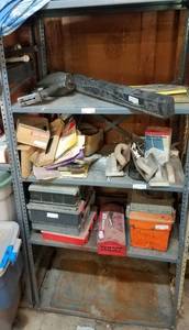 lot 392 image: METAL SHELF AS SHOWN. CONTENTS NOT INCLUDED.