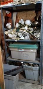 lot 407 image: METAL SHELF AS SHOWN. CONTENTS NOT INCLUDED.