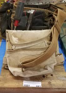 lot 441 image: WAIST TOOL BAGSPOUCHES AS SHOWN.