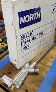 lot 442 image: FIRST AID KIT AND MORE AS SHOWN.