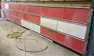 lot 450 image: LARGE SIZE WORK STATION IN STYLECONDITION SHOWN.