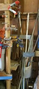 lot 451 image: LOT OF CLAMPS IN VARIOUS STYLESSIZES PLUS MORE AS SHOWN.