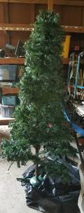 lot 452 image: PRE-LIT CHRISTMAS TREE AS SHOWN.