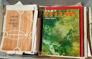 lot 476 image: LOT OF PIANO MUSIC NOTESBOOKS AS SHOWN.
